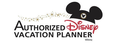 Image of Mickey Mouse head symbol with the words 'Authorized Disney Vacation Planner