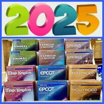 Pockets arranged in a row in a tray, with the year 2024 displayed at the top